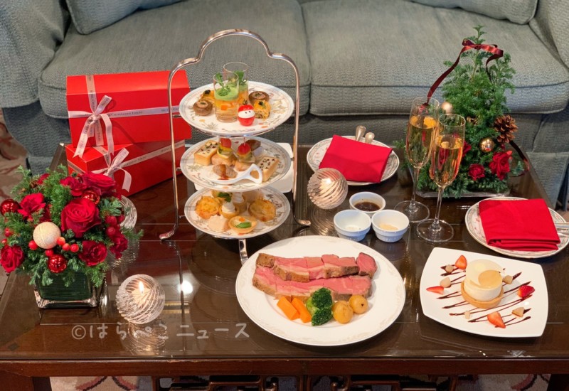 【試食レポ】「ホテル椿山荘東京」クリスマス限定のイブニングハイティー!ホワイトアフタヌーンティーも!