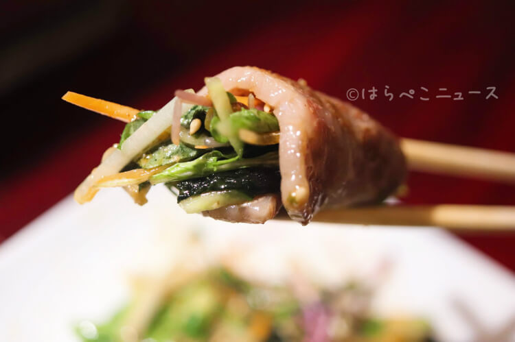 【実食レポ】「神楽坂の焼肉ここから 美風」包まれたネギタン塩＆肉で野菜を巻く逆サンチュ！驚きの新提案！