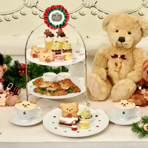 【Q-pot CAFE.】『メリー“クマ”スマス アフタヌーンティーセット』クマちゃんが可愛いクリスマスメニュー！