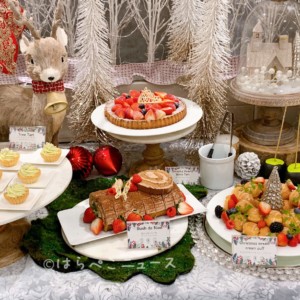 【実食レポ】「ザストリングス表参道」クリスマススイーツブッフェ!眠れる森の美女がテーマで骨付きチキンも!