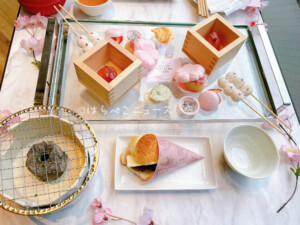 【実食レポ】『オートクチュールカフェ（HAUTE COUTURE CAFE）』お花見アフタヌーンティーで団子や桜最中