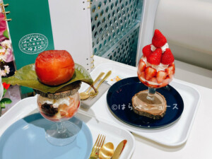 【実食レポ】『堀内果実園 ソラマチ店』巨大パフェ「くだもの狩り いちごツリー園」古都華や限定スムージーも！