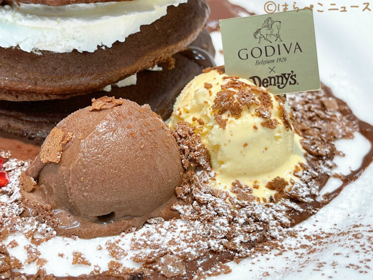 【実食レポ】デニーズ×ゴディバ（GODIVA）第2弾！チョコレートパンケーキにチョコレートプリンミニパルフェ