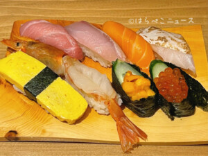 【実食レポ】『国立寿司バル和』にぎり寿司食べ放題！大トロ・うに・いくら・有頭海老・茶碗蒸しも提供！