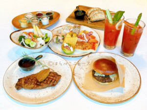 【実食レポ】ザ ステーキハウス「マンハッタンランチ」アペタイザーバー食べ放題！ANAでバーガーやチュロスも