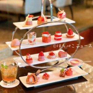 【実食レポ】ANAインターコンチネンタルホテル東京でストロベリーアフタヌーンティー！アトリウムラウンジにて
