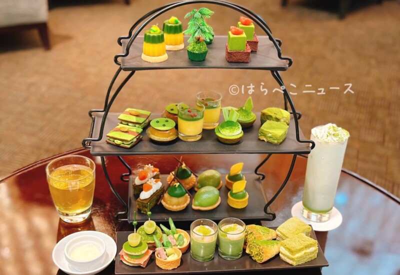 【実食レポ】ANAインターコンチネンタルホテル東京「抹茶アフタヌーンティー」アトリウムラウンジにて