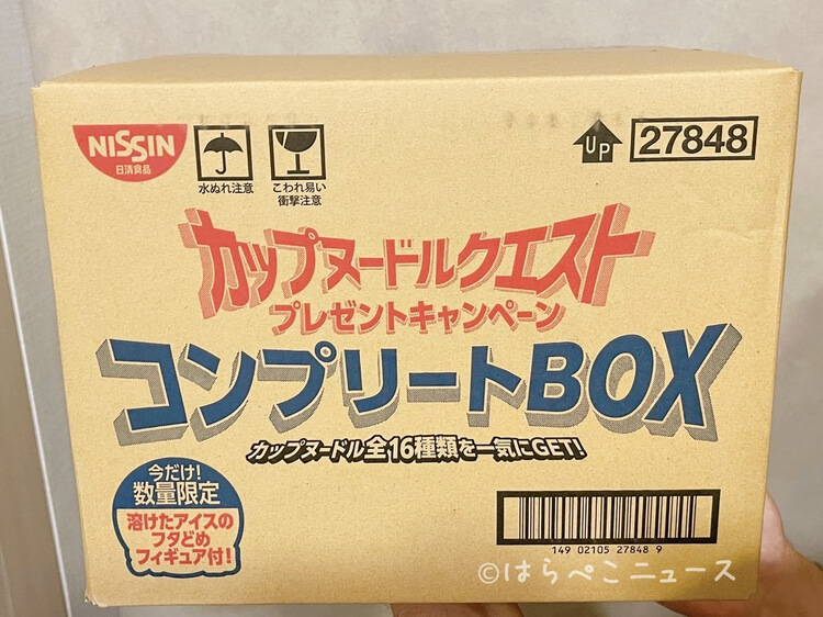 【購入レポ】「カップヌードルクエスト」のコンプリートBOX！溶けたアイスのフタどめフィギュア付き