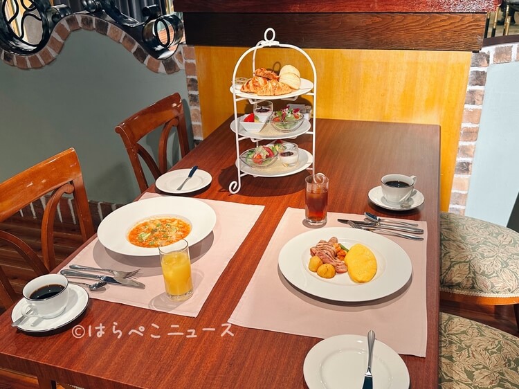 【実食レポ】東京ドームホテル「エグゼクティブラウンジ」の軽食！アーティストカフェの3段スタンド朝食も！