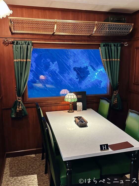 【実食レポ】「食堂車レストラン 黄昏号」西武園ゆうえんちで豪華列車の旅！海老のテルミドールにモンブラン
