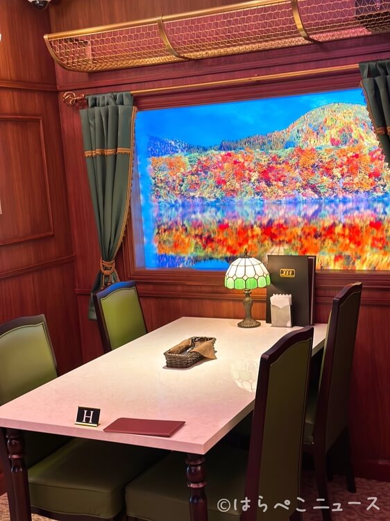 【実食レポ】「食堂車レストラン 黄昏号」西武園ゆうえんちで豪華列車の旅！海老のテルミドールにモンブラン
