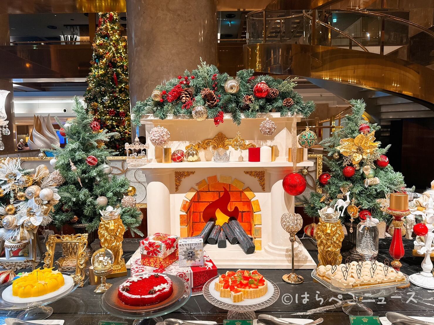 【実食レポ】ヒルトン東京でクリスマスビュッフェ「King & Queenのクリスマス」マーブルラウンジにて